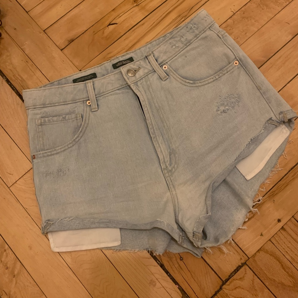 Denim shorts